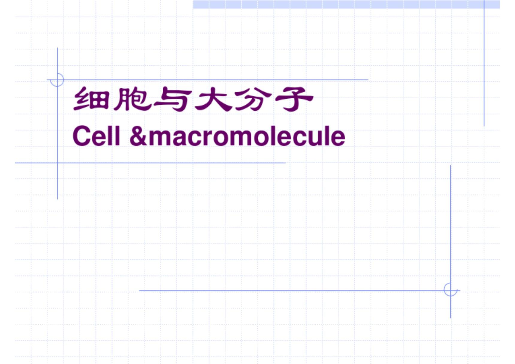 (生物学)细胞与大分子