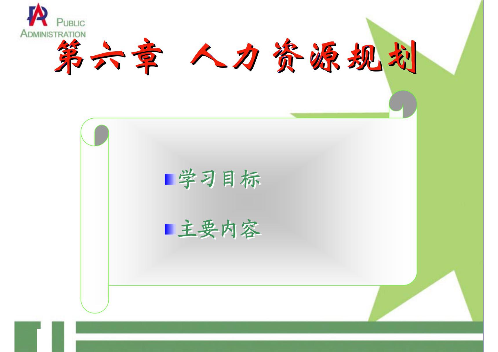 人力资源规划人力资源规划概述