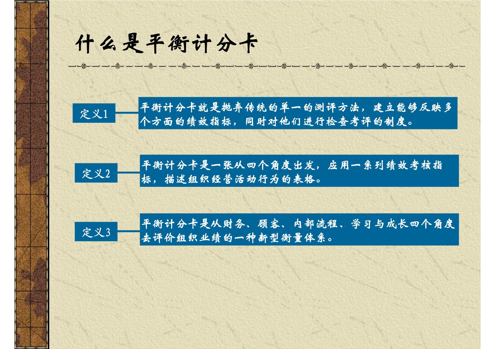 (精品)平衡计分卡四个维度指标的基本思路