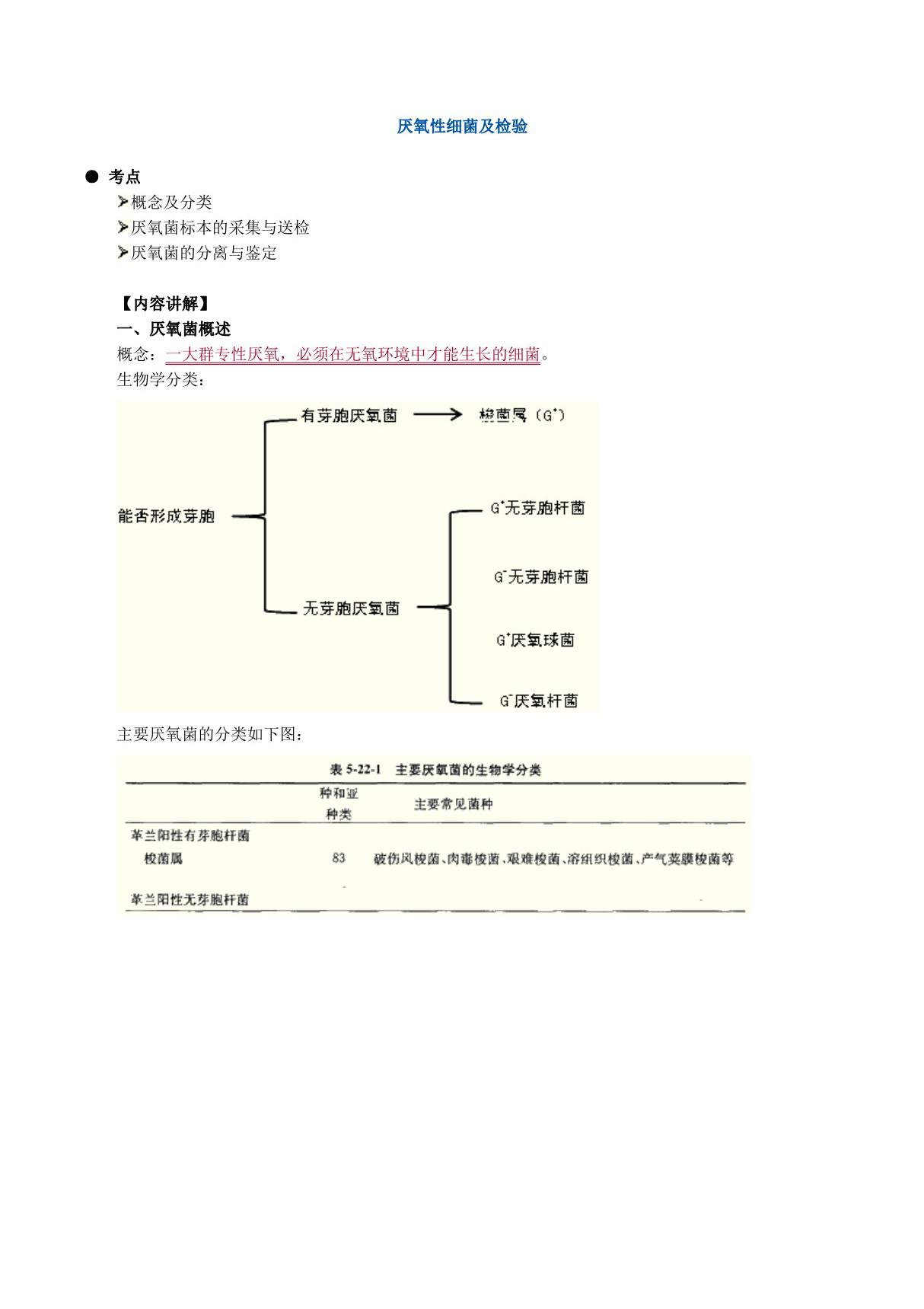 2019年临床医学检验技师考试《微生物检验》辅导讲义 厌氧性细菌及检验