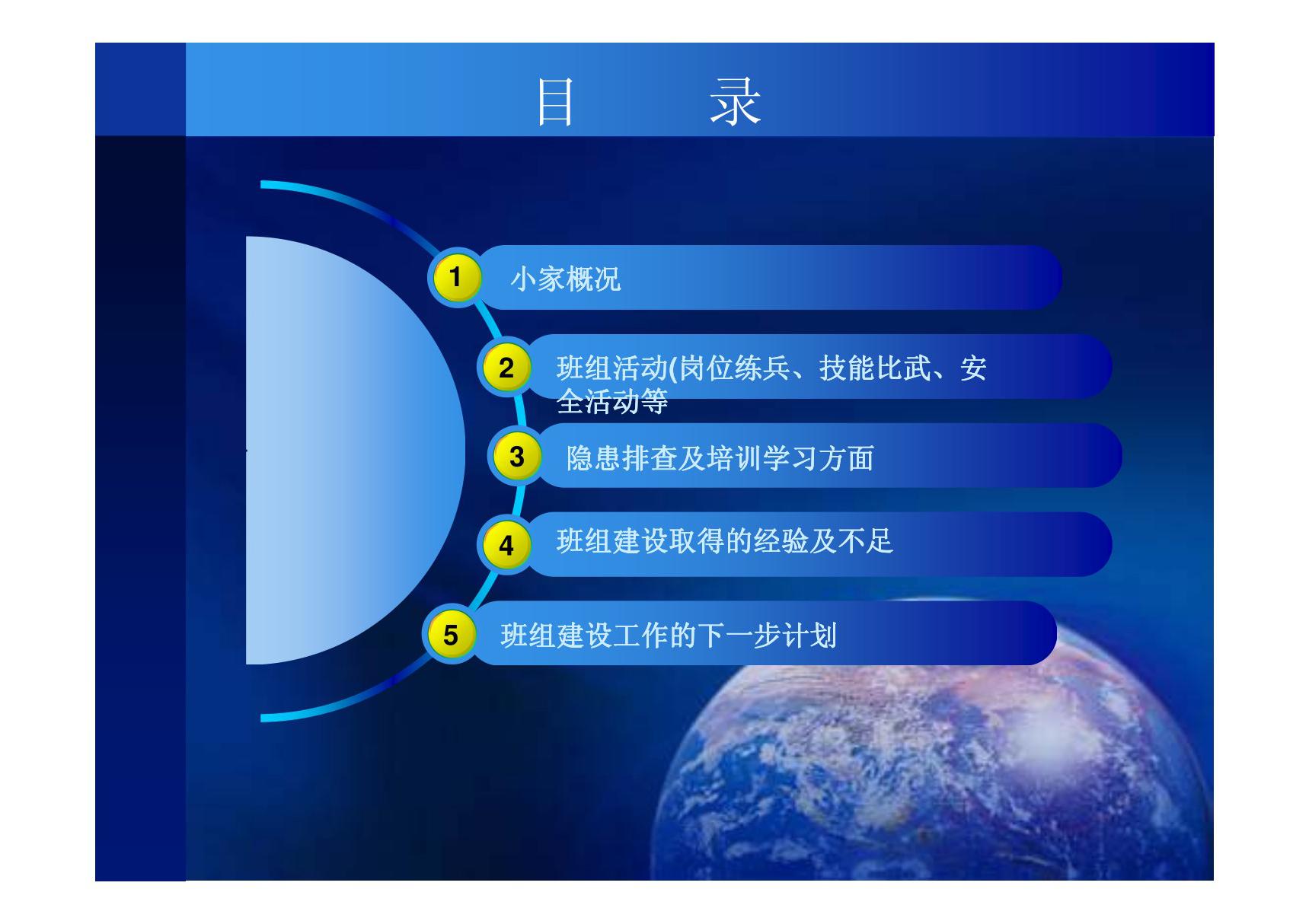 班组建设汇报模板-PPT(精)