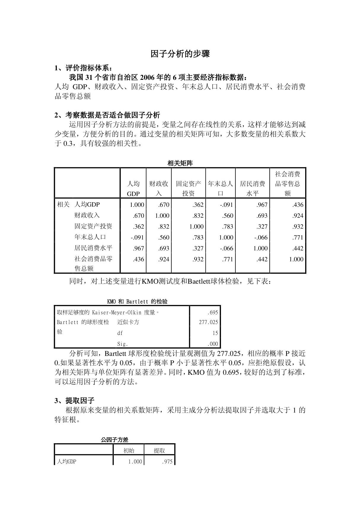 因子分析的步骤