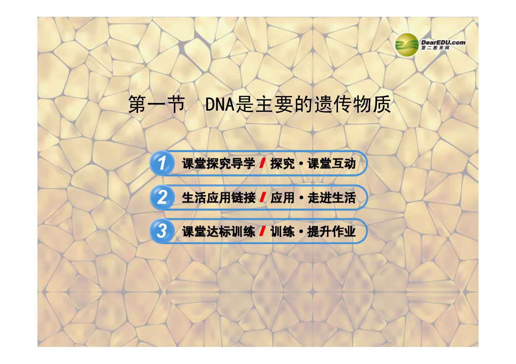 八年级生物下册 第十五章 第一节 DNA是主要的遗传物质课件 苏教版