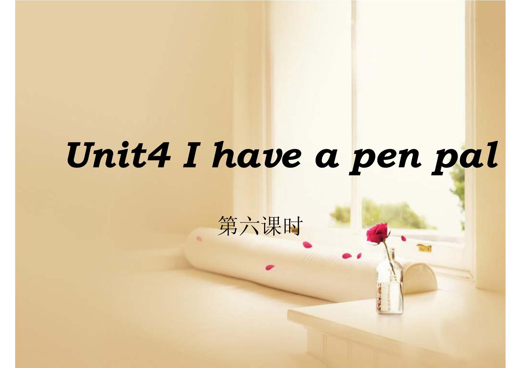 pep7 unit4 I have a pen pal第六课时