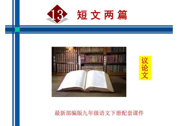 部编版九年级语文下册第四单元教学课件