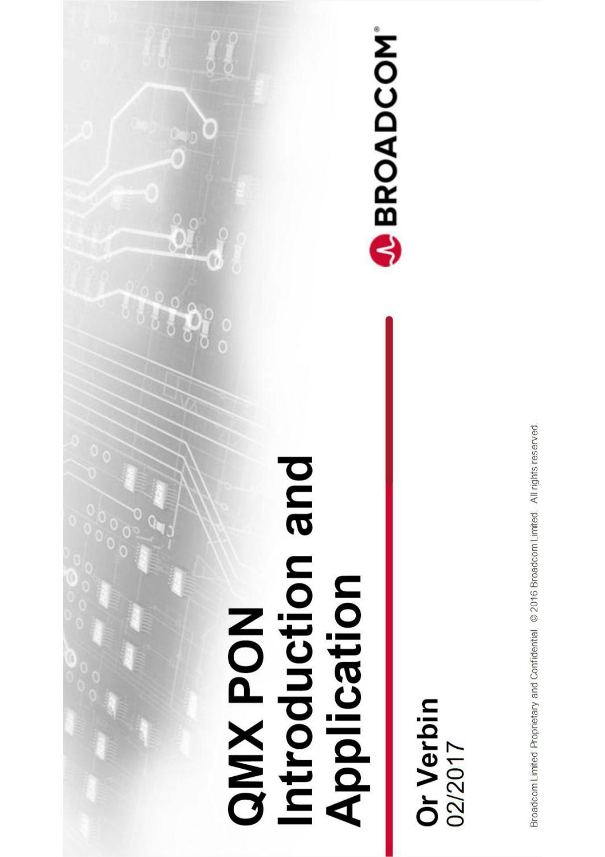 Broadcom DNX training PON Introduction