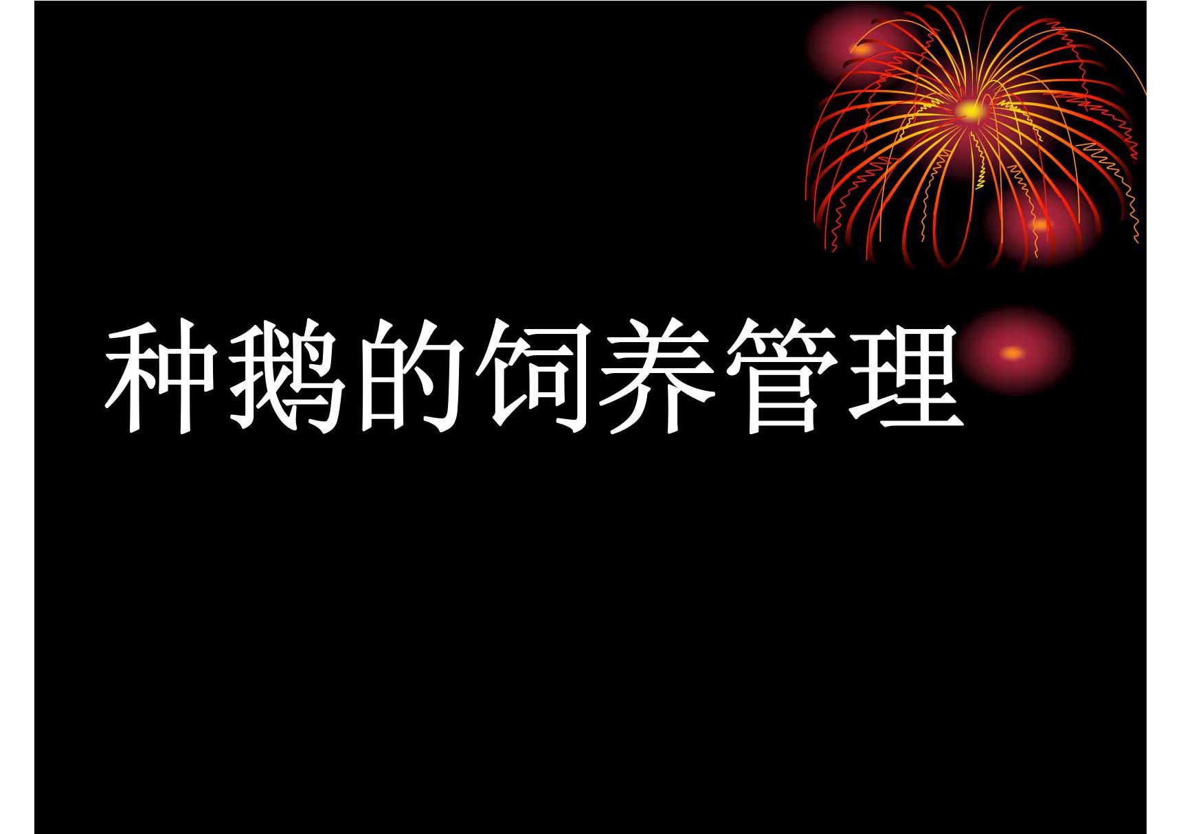 养鹅技术知道大全