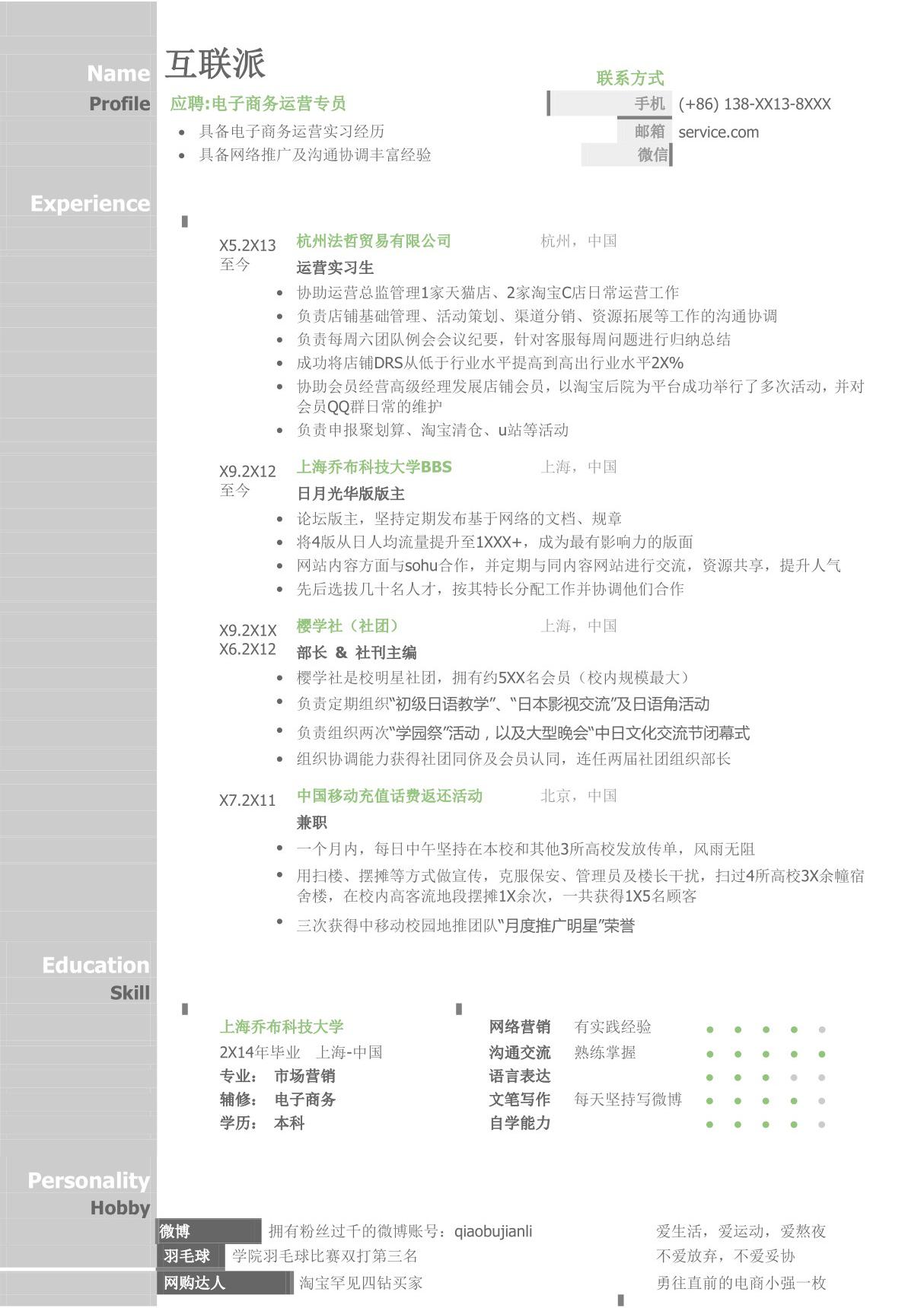 2021最新个人简历就职求职模板(正式版) (46)