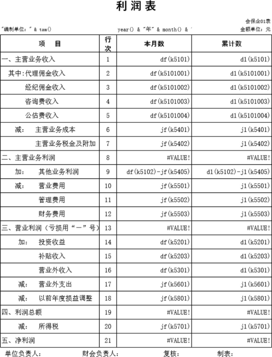 保险中介表格模板