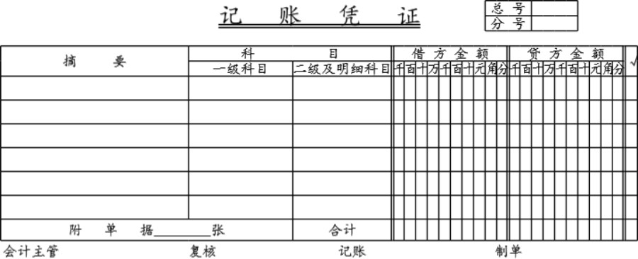 总账-明细账-报表记账凭证