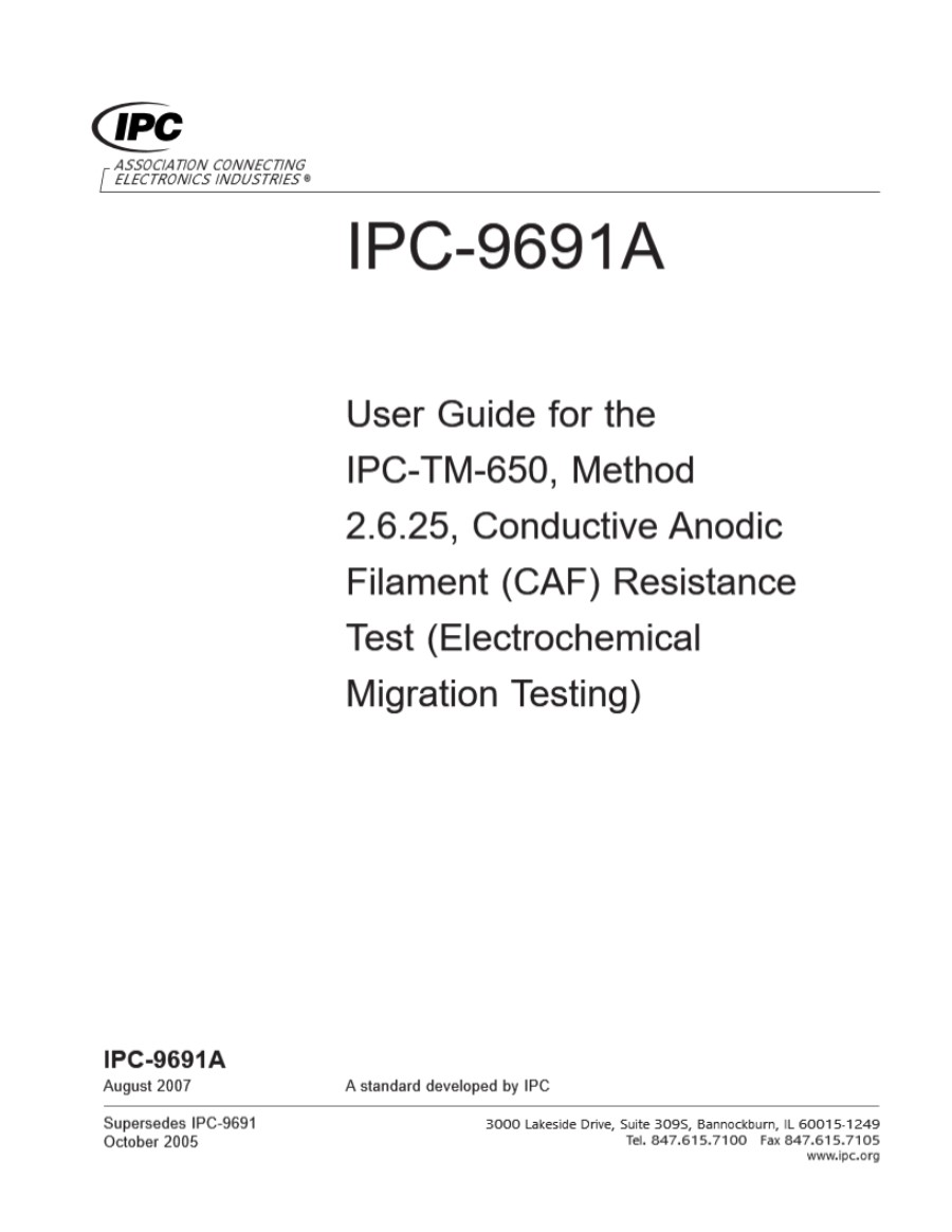 IPC-9691A CAF测试用户指引(英文版)