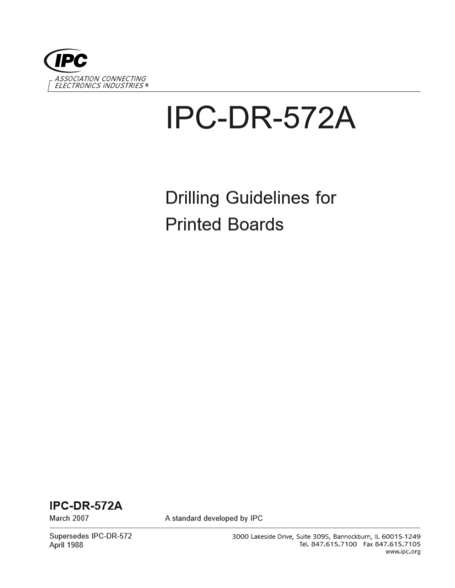 IPC-DR-572A-2007 印制板钻孔指南(英文版)