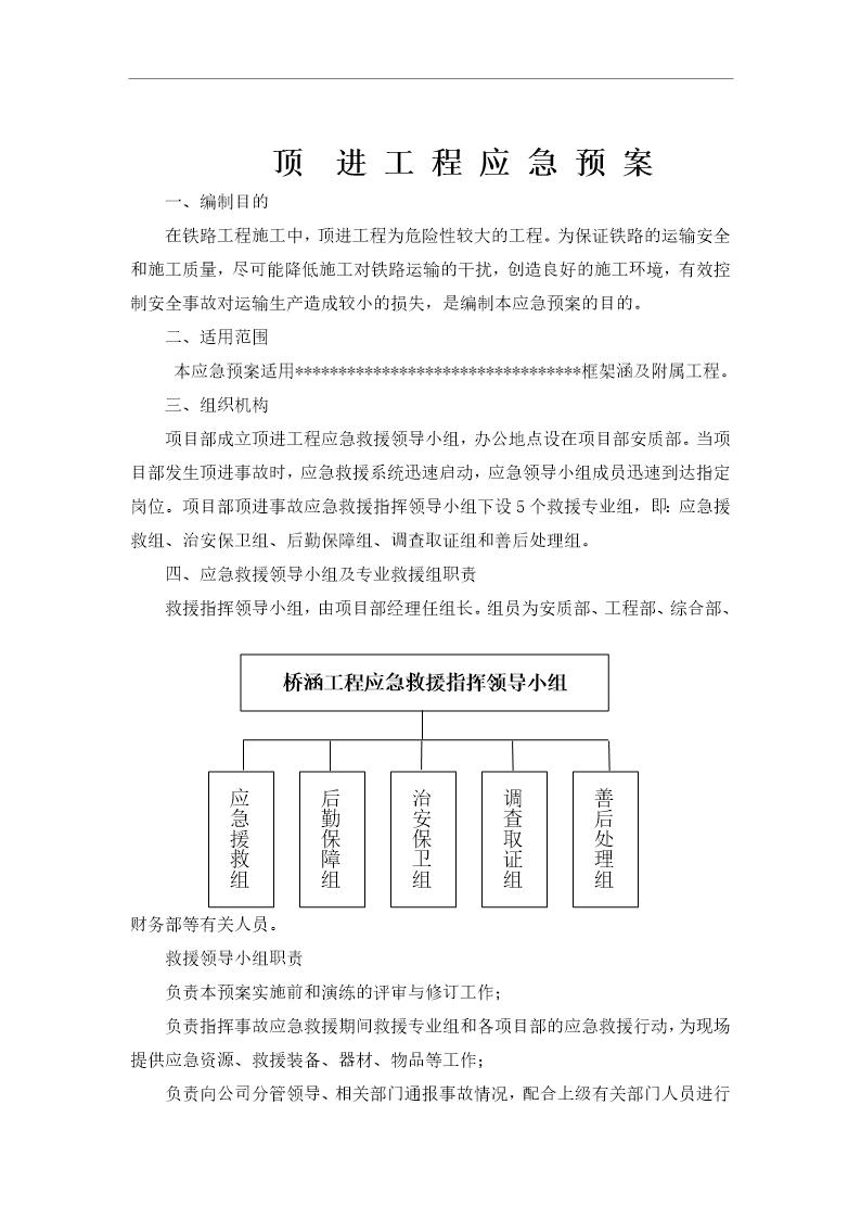 顶进工程应急预案(5页)