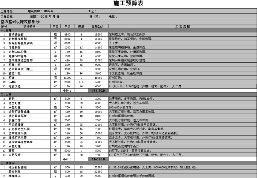 KTV装修报价