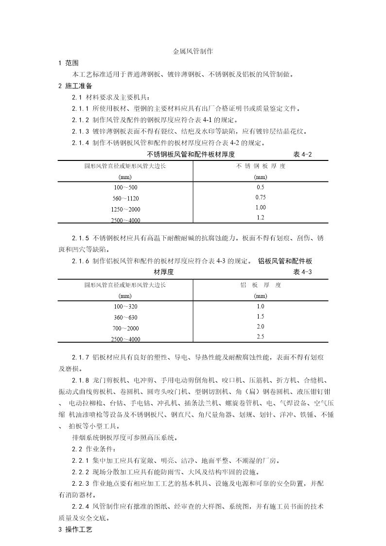 金属风管制作工艺