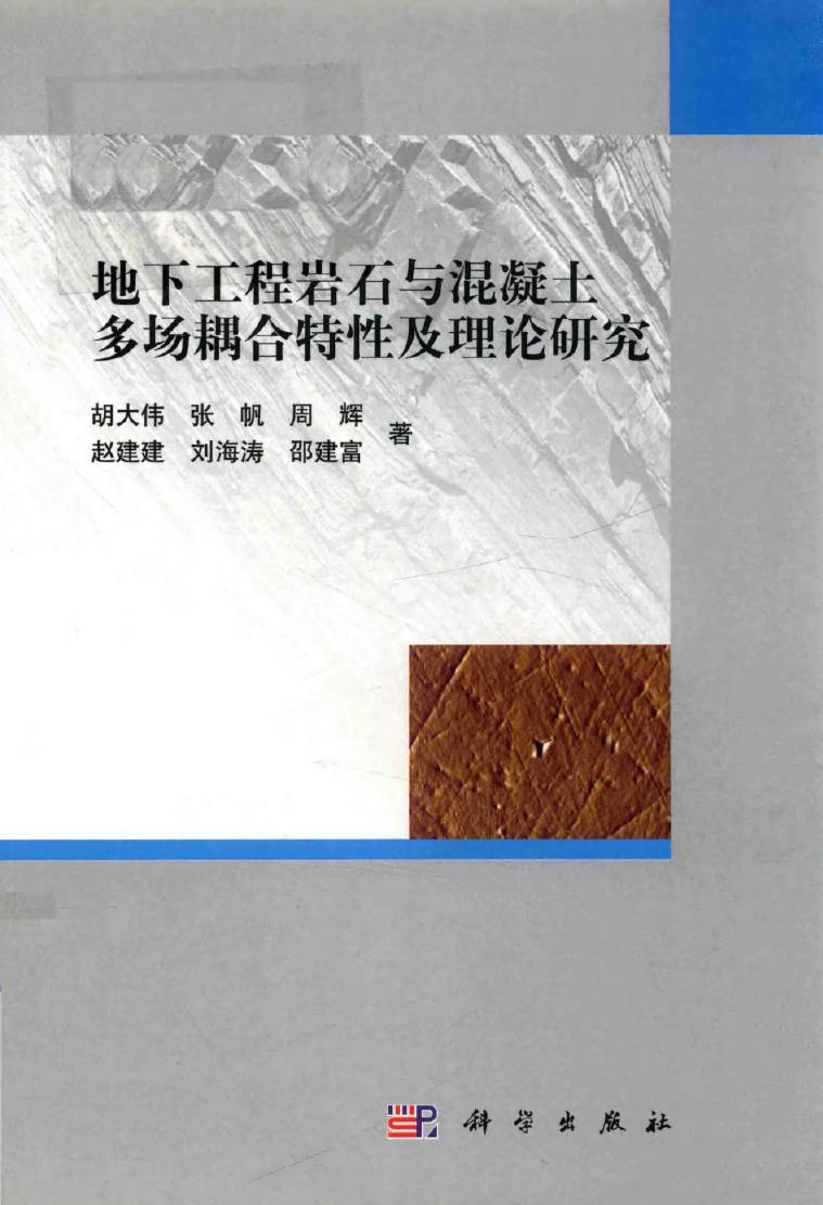 地下工程岩石与混凝土多场耦合特性及理论研究 胡大伟 等著 (2018版)