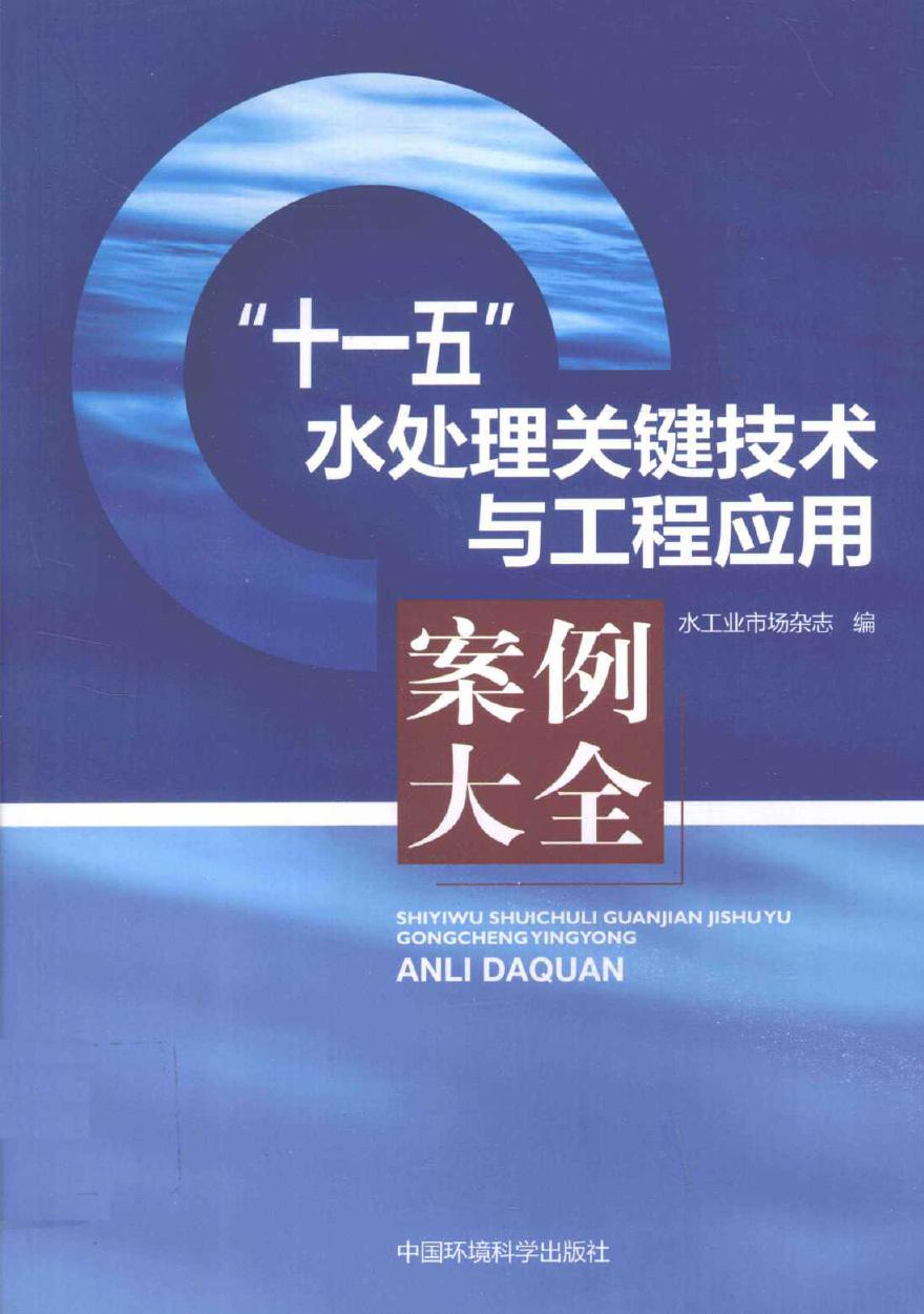 十一五水处理关键技术与工程应用案例大全 (水工业市场杂志 编) (2010版)