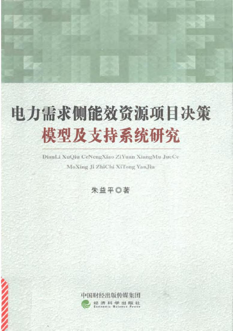 电力需求侧能效资源项目决策模型及支持系统研究