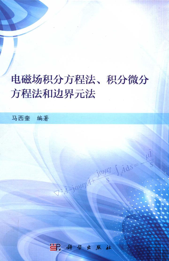 电磁场积分方程法 积分微分方程法和边界元法