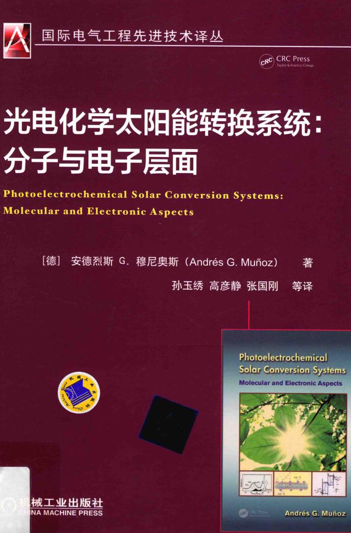 国际电气工程先进技术译丛 光电化学太阳能转换系统 分子与电子层面 （德）安德烈斯 G.穆尼奥斯（Andres G.Munoz） 著 (2016版)