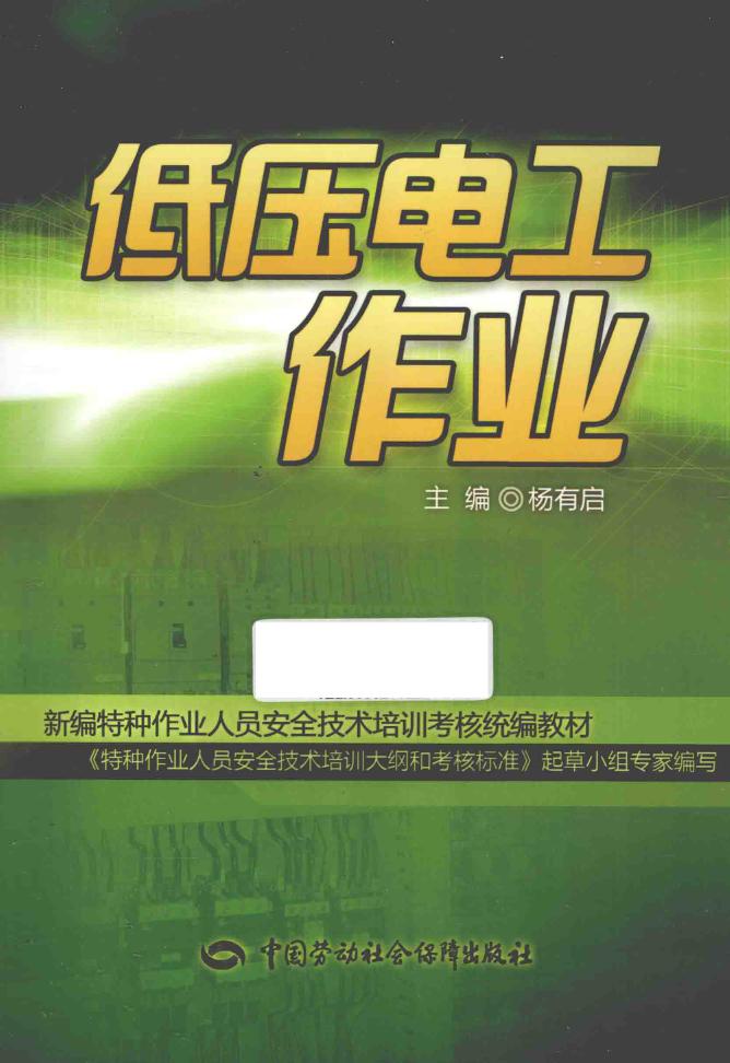 新编特种作业人员安全技术培训考核统编教材 低压电工作业 杨有启 (2014版)