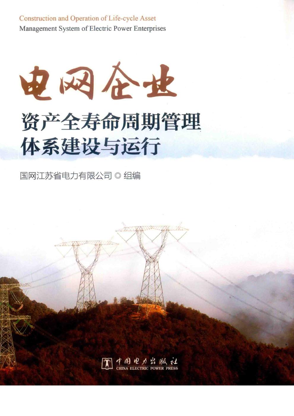 电网企业资产全寿命周期管理体系建设与运行 国网江苏省电力有限公司组编；陈庆；孙大雁，田洪迅副 (2018版)