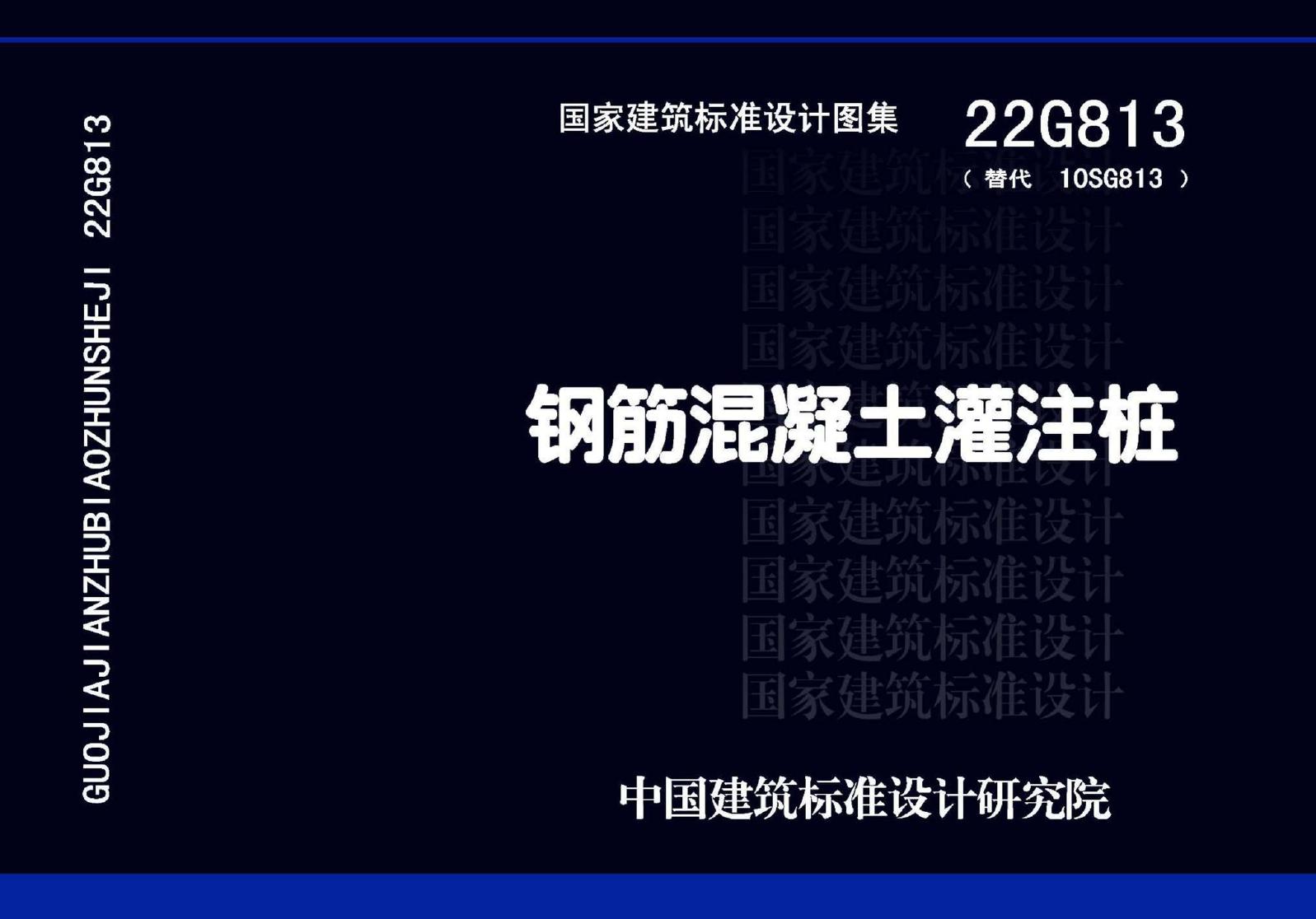 22G813 钢筋混凝土灌注桩图集(替代10SG813(图集))、文字可搜索复制、完整版