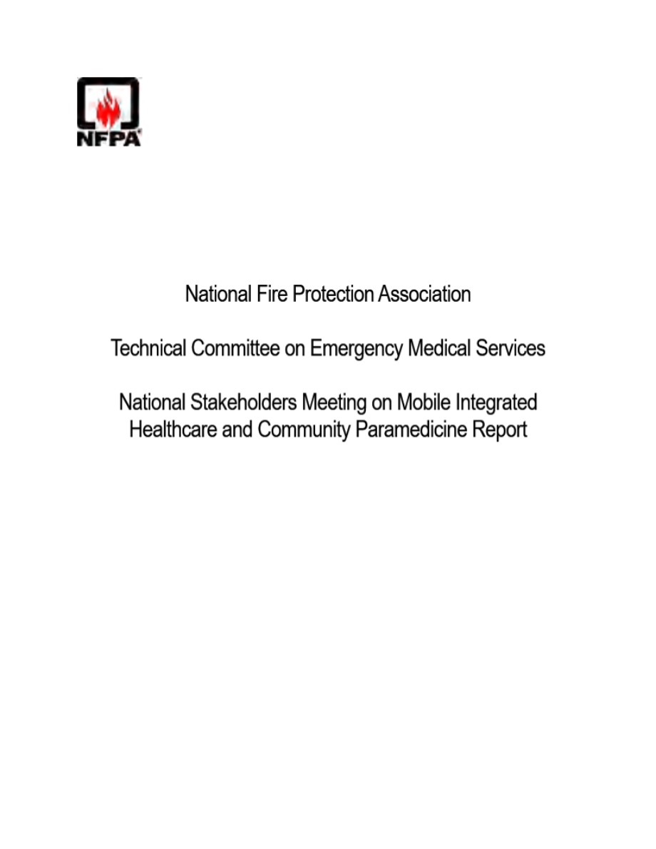 英文版 National Fire Protection Association Technical Committee on NFPA