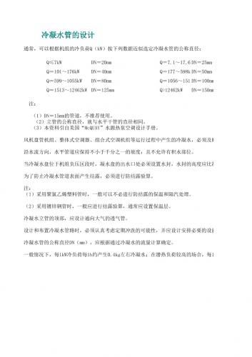 暖通空调设计常用资料、参数