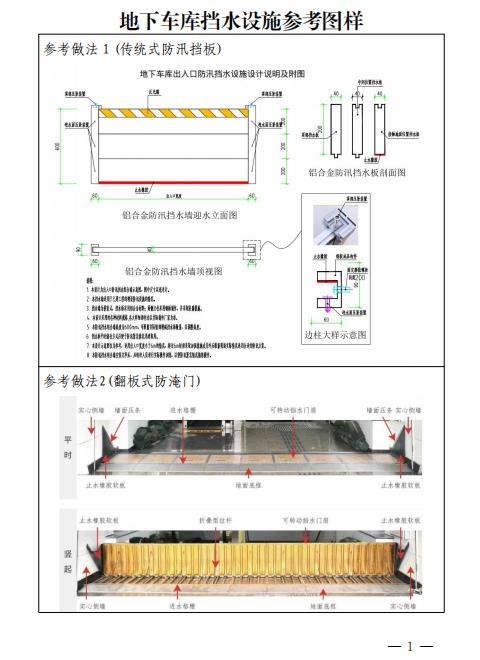 湖北省《地下车库挡水设施参考图样》《新建城市高架桥排水管一般做法》《既有城市高架桥排水改善做法》