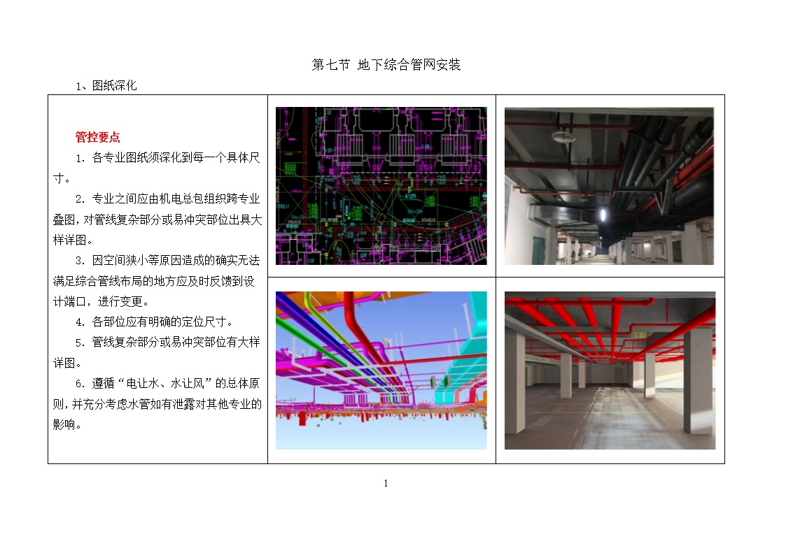 华侨城地下综合管网施工样板（word版）