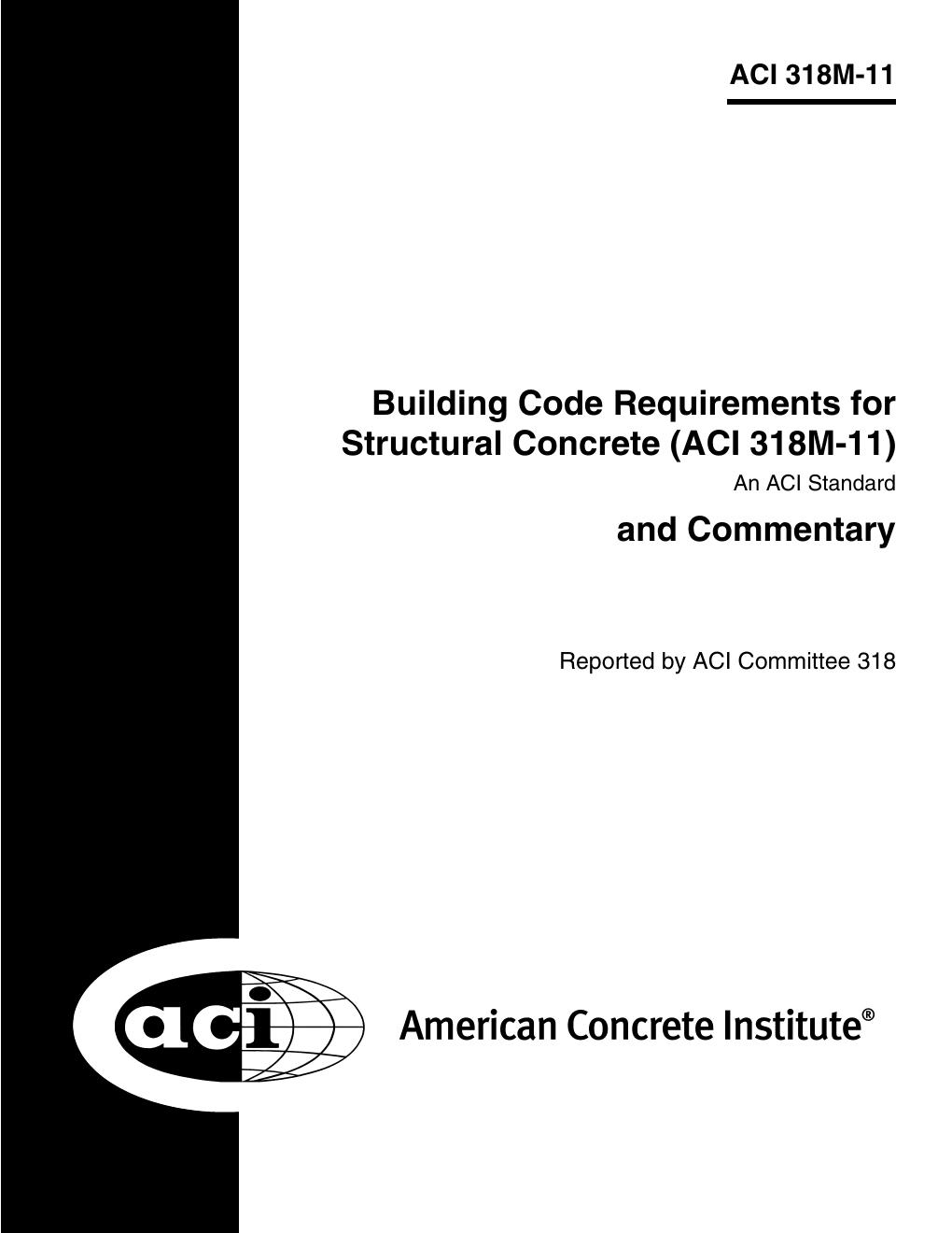 ACI 318M-11-2011 美国混凝土结构建筑规范(英文版 公制版)